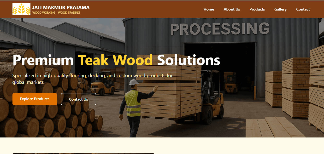 Jatimakmur Pratama Company Profile Website