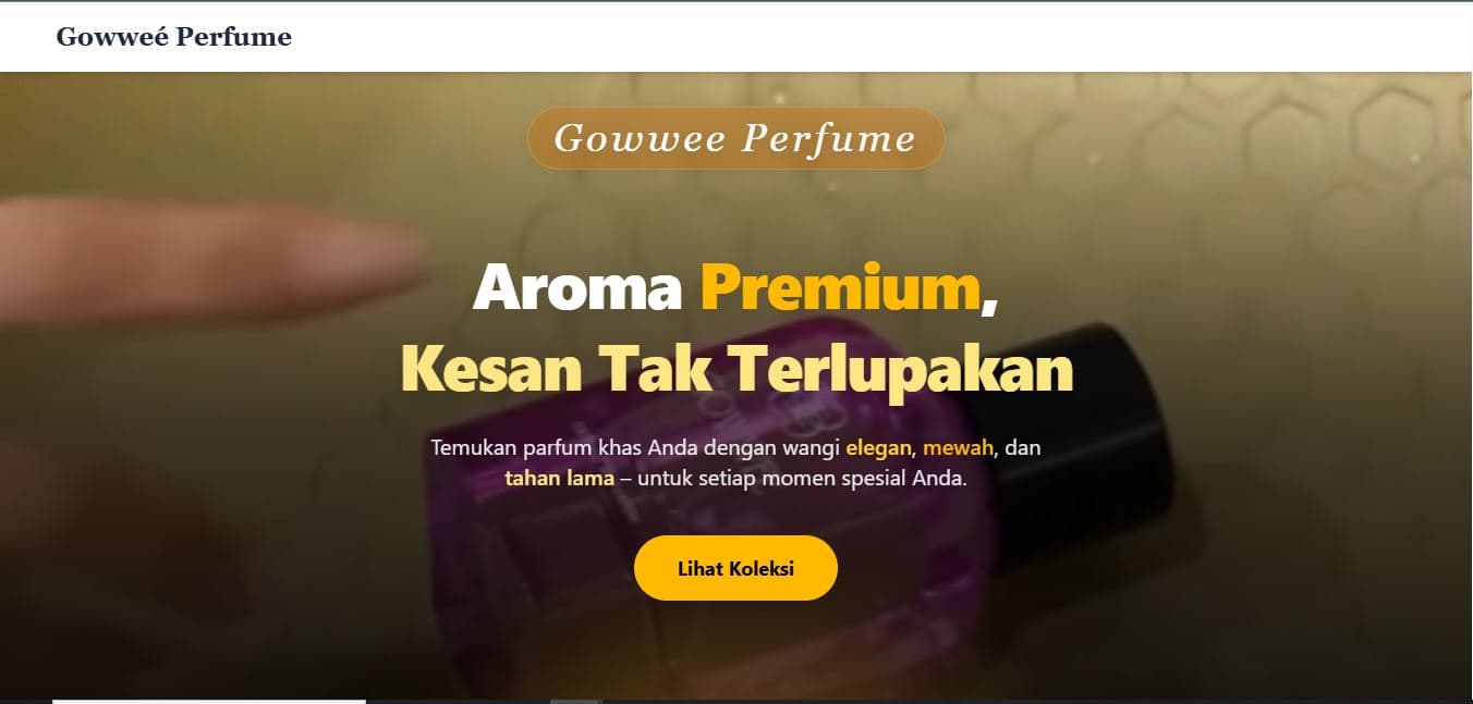 Gowwee Perfume – Company Website & Contact System